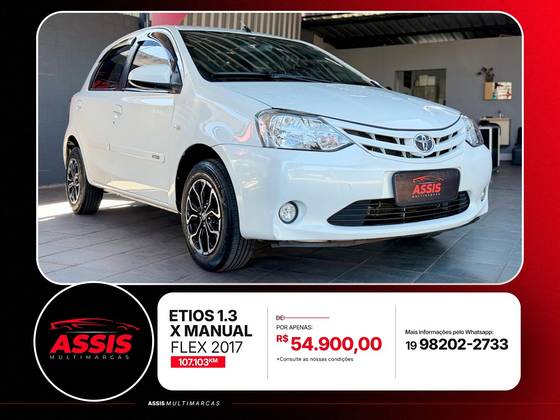 TOYOTA ETIOS 1.3 X 16V FLEX 4P MANUAL TOYOTA ETIOS 1.3 X 16V FLEX 4P MANUAL